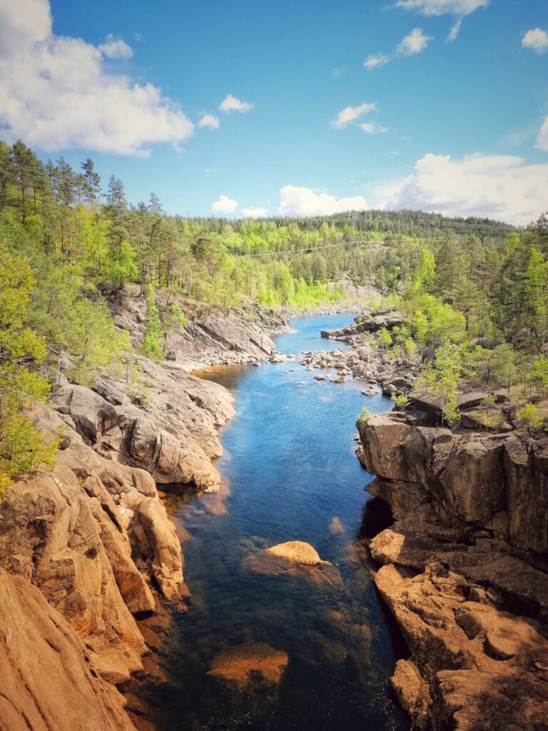 River between rocks in Norway
